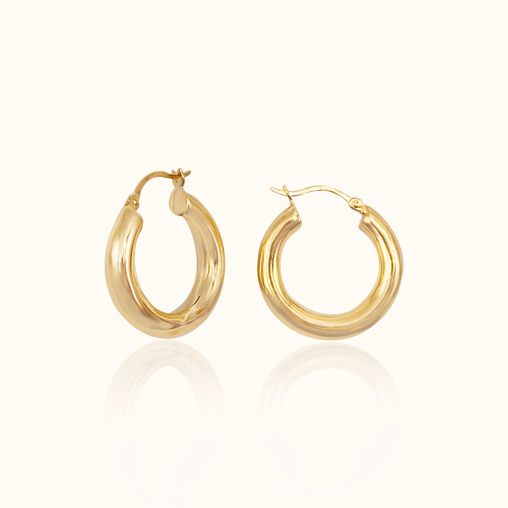 Wide Gold Hoop Drop Earrings. African Earrings - Small by jarlia-by-jol -  Afrikrea